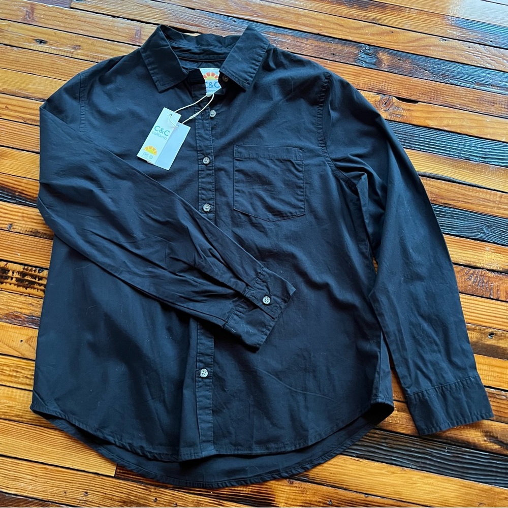 Black button up shirt